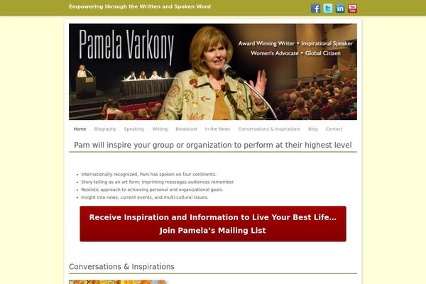 pamelavarkony.com site used Headway