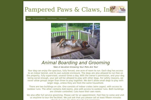 Paws theme site design template sample
