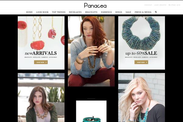 Panacea theme site design template sample