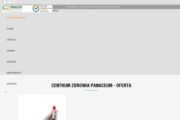 panaceum-waw.pl site used Zephyr-child