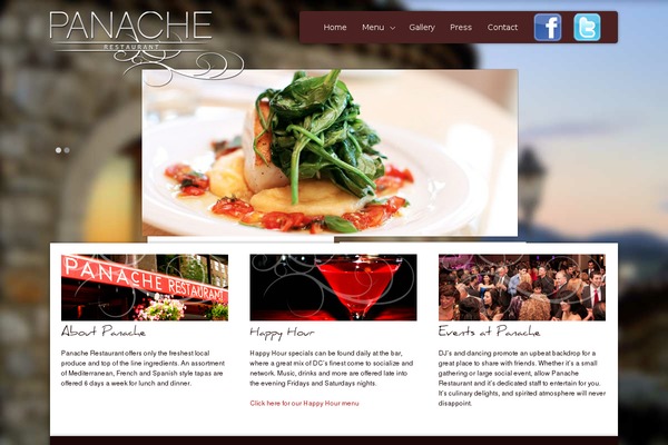 panacherestaurant.com site used Panache
