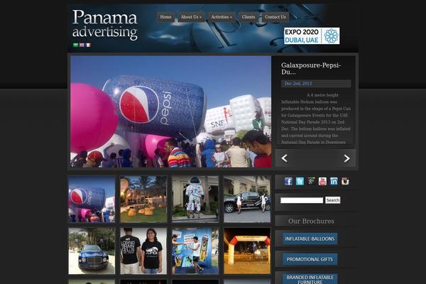 Panama theme site design template sample