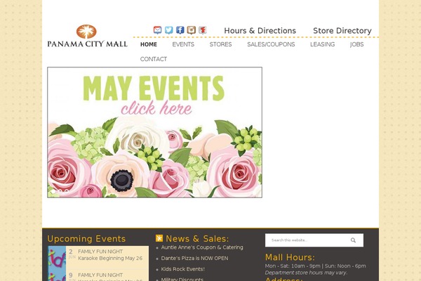panamacity-mall.com site used Hendon-malls-theme