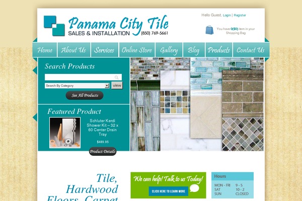 panamacitytile.com site used Eshop