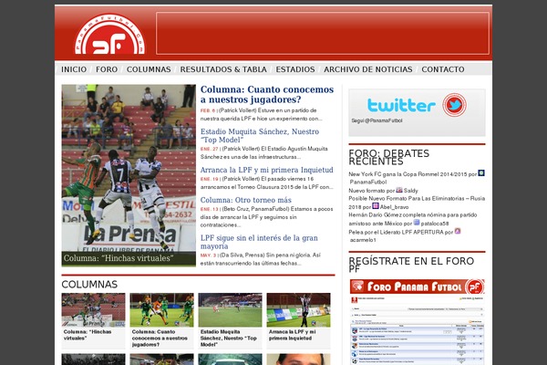 panamafutbol.com site used Newstube