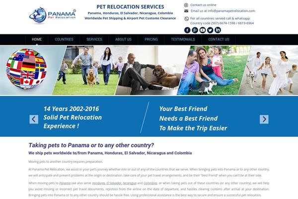 Panama theme site design template sample