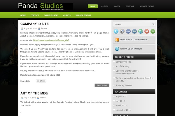 pandastudios.com site used Mmogame