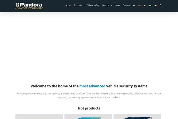 pandora theme site design template sample