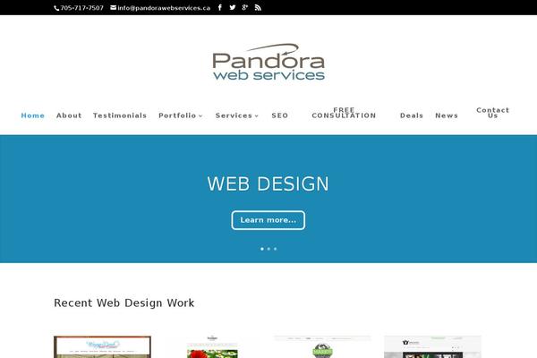pandorawebservices.ca site used Pws
