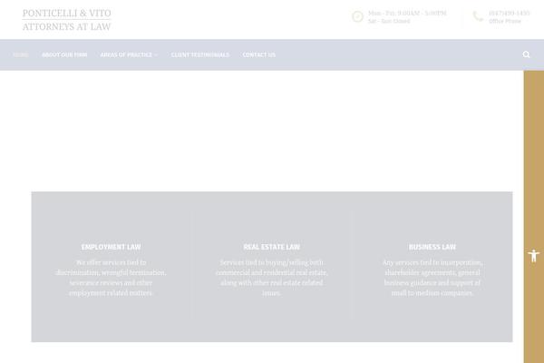 Verdict theme site design template sample