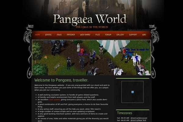 Pangaea theme site design template sample