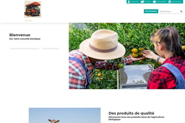 Farmvilla-organic-theme-child theme site design template sample