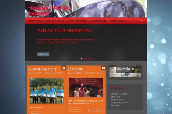 evolve theme site design template sample