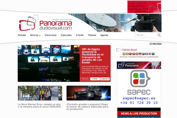 panoramaaudiovisual.com site used Underwood