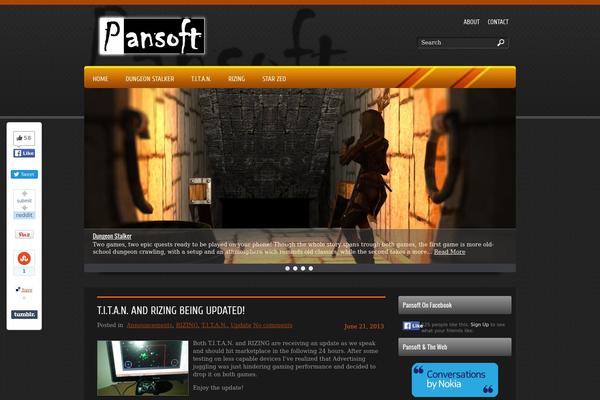 pansoftgames.com site used Thegame