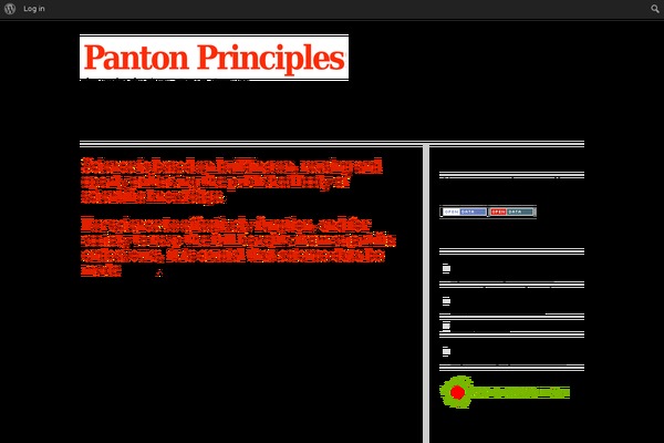 pantonprinciples.org site used Pantonprinciples