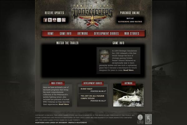 panzer-corps.com site used Panzer