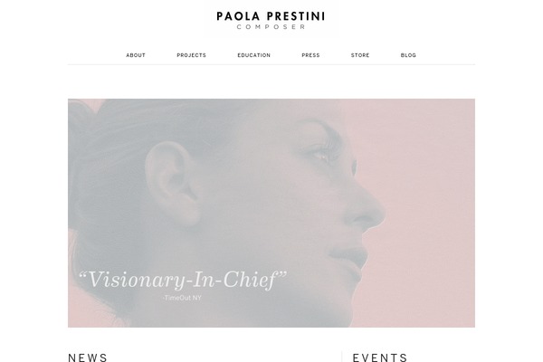 paolaprestini.com site used Paola
