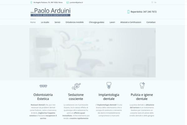 Dental-clinic theme site design template sample