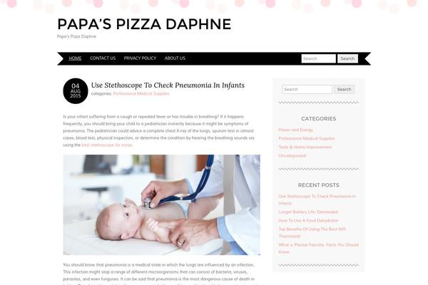 papaspizzadaphne.com site used Adelle