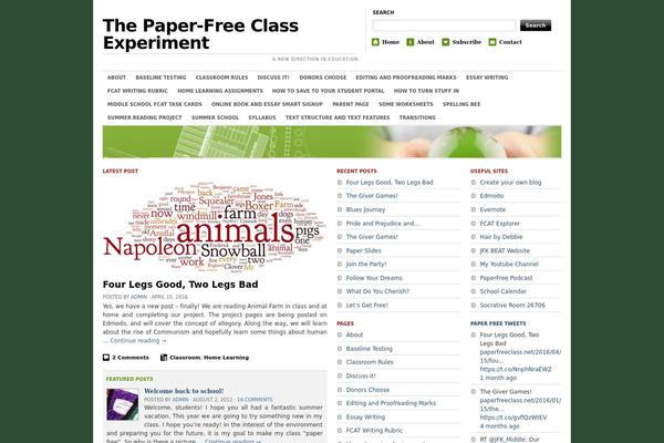 WordPress website example screenshot