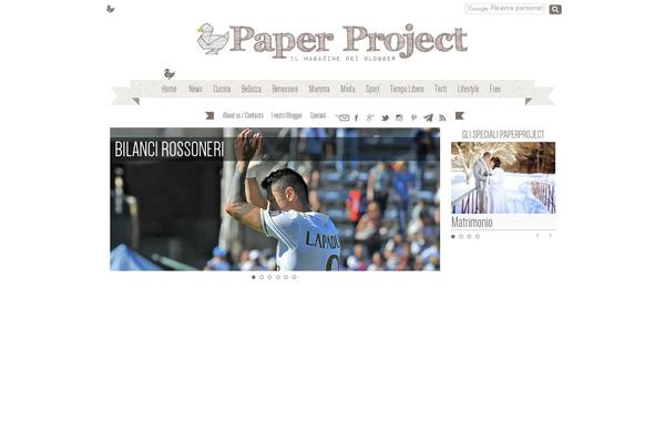 paperproject.it site used Impressive-blog