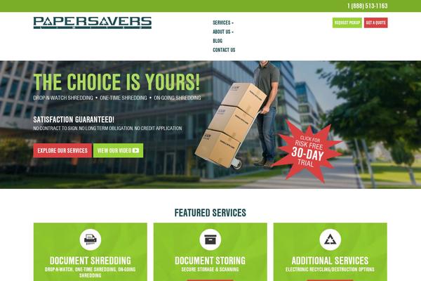 papersavers.ca site used Papersavers