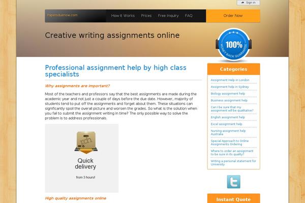 WordPress website example screenshot