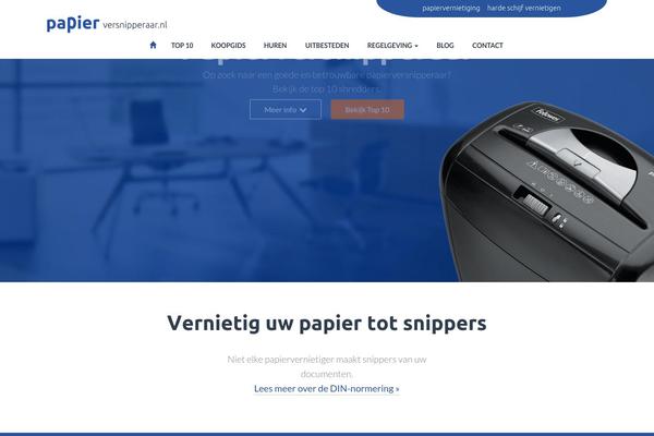 papierversnipperaar.nl site used Rvscc-custom