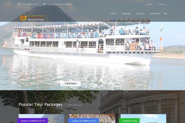 TravelTour website example screenshot