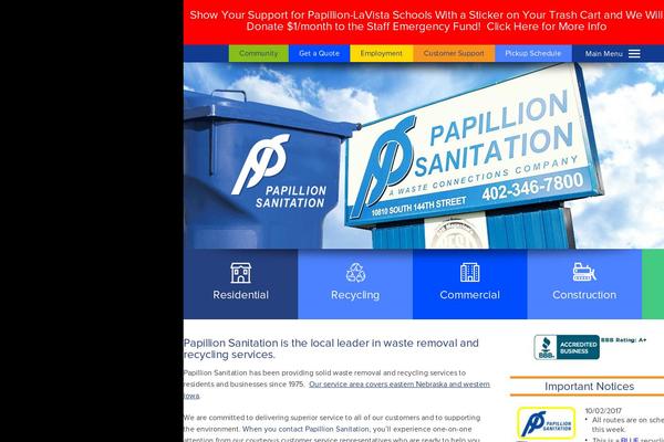 papillion-sanitation.com site used Papillion-sanitation