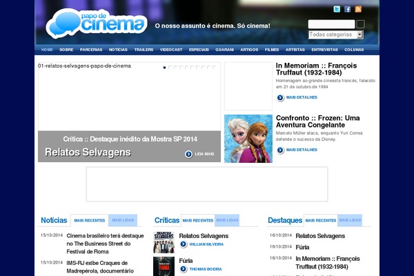 papodecinema.com.br site used Papodecinema