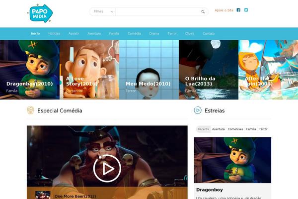 Moview theme site design template sample