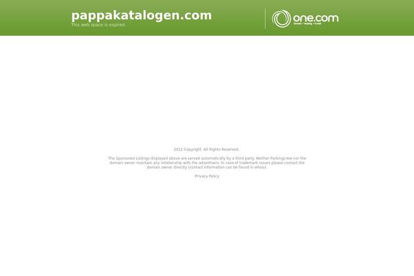 pappakatalogen.com site used Pappakatalogen2