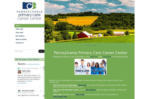 paprimarycarecareers.org site used Showcase