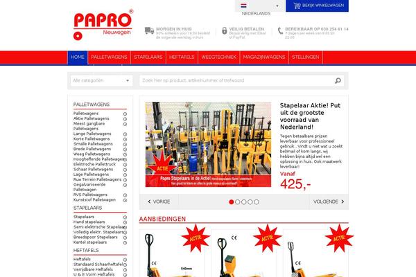 papro.nl site used Papro