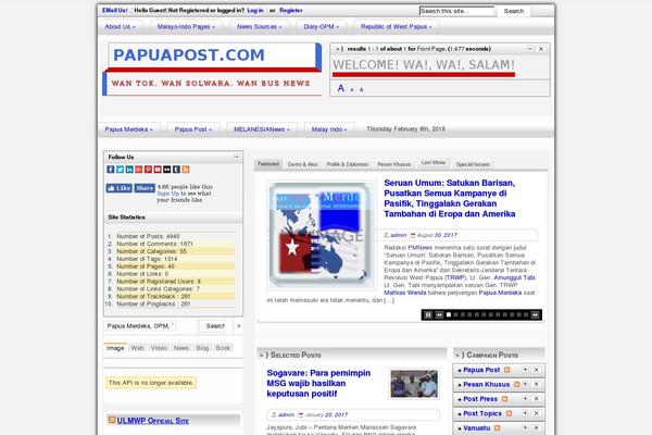 papuapost.com site used Hybrid-yui2-3