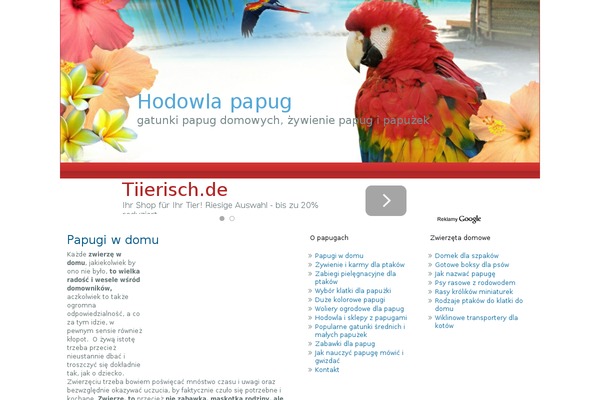 papuga.com.pl site used Web_parrot