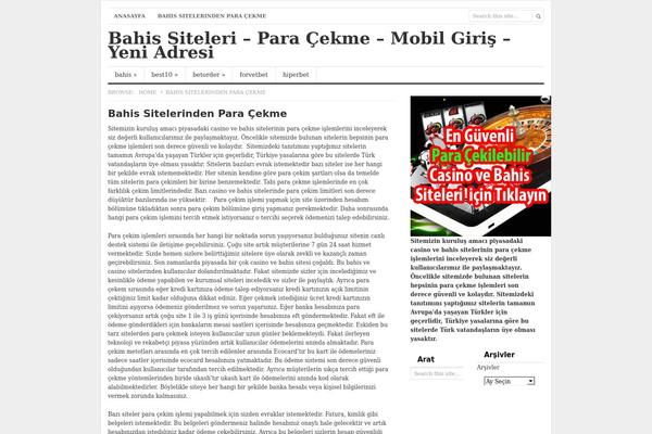 bahis WordPress theme, websites list used bahis theme bahis theme websites examples