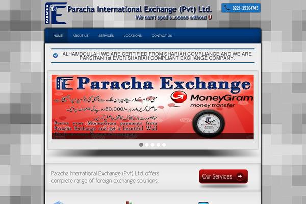 parachaexchange.com site used Pietheme