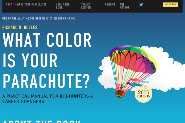 Parachute theme site design template sample
