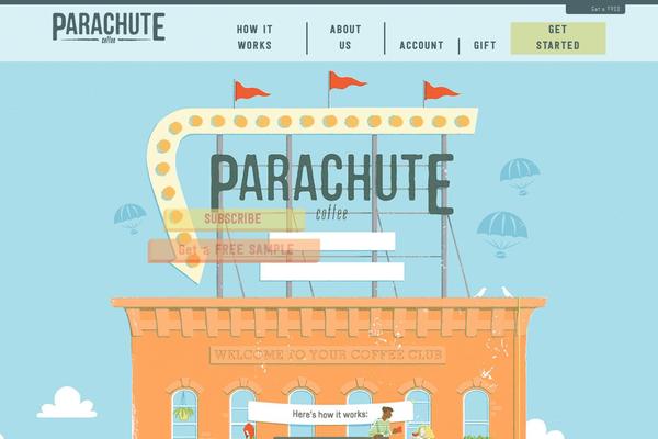 parachutecoffee.com site used Flycoffee-child