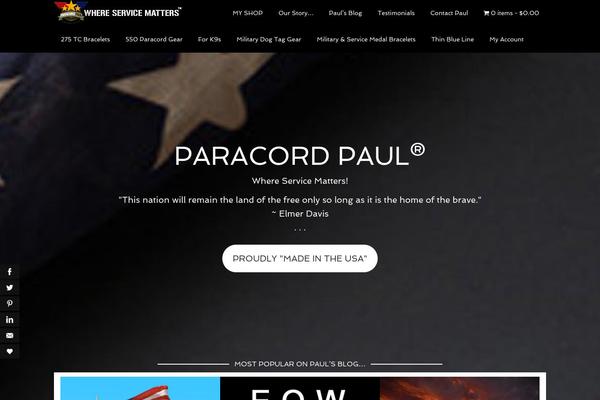 paracordpaul.com site used Agency Pro