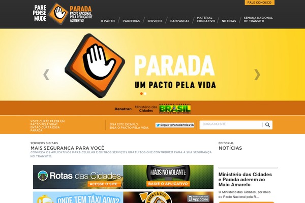 paradapelavida.com.br site used Paradapelavida