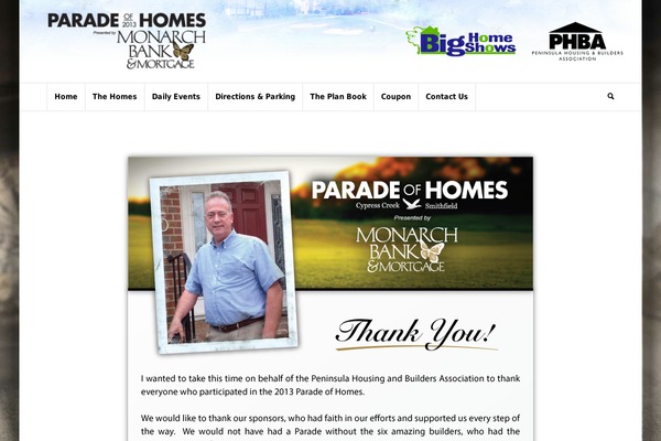 WordPress website example screenshot