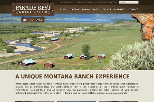 paraderestranch.com site used Paraderest