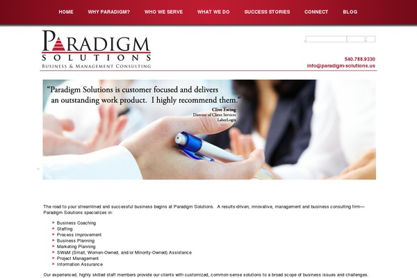 paradigm-solutions.us site used Paradigm