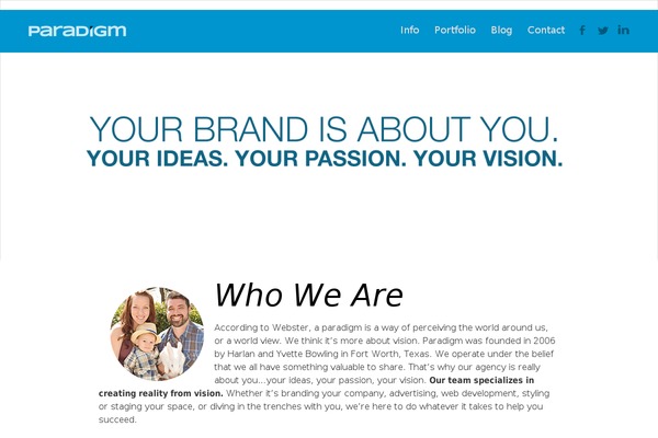 paradigmcreative.com site used Pc2