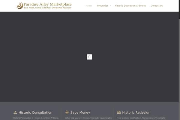 paradisealleymarketplace.com site used BeTheme