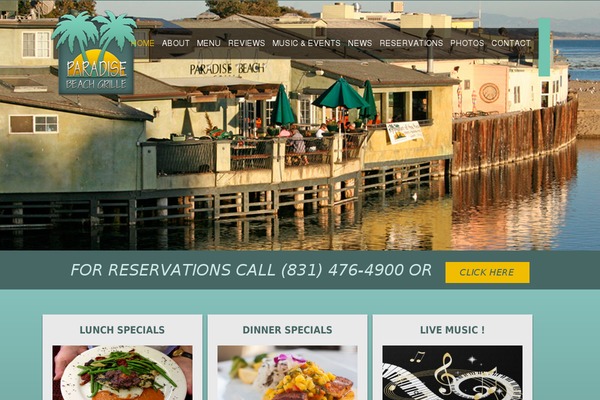 paradisebeachgrille.com site used Paradisebeachgrille